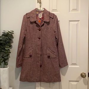 ModCloth tweed trench coat